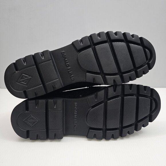 Donald Pliner Helio Lug Sole Loafer Womens 9 Black Boucle Sequined Platform NEW - Picture 12 of 14